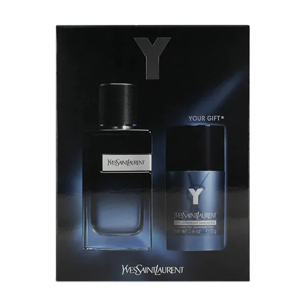 Set Nước Hoa Nam Yves Saint Laurent YSL Y EDP 100ml + Lăn Khử Mùi YSL Y Stick Deodorant 75g