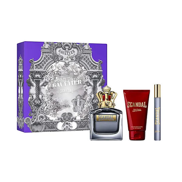 Set Nước Hoa Nam Jean Paul Gaultier Scandal Pour Homme 3 Món (EDT 100ml + Mini 10ml + Shower Gel 75ml)