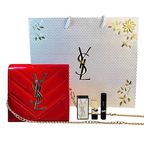 Set Nước Hoa, Mỹ Phẩm Và Túi Xách Nữ Yves Saint Laurent YSL Set 5 Món