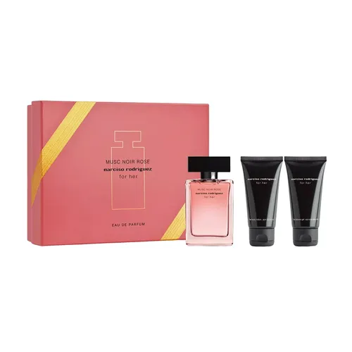 Set Nước Hoa Nữ Narciso Rodriguez Narciso For Her Musc Noir Rose Eau De Parfum 3 Món x 50ml