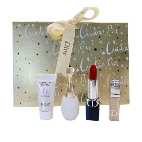 Set Nước Hoa Dior Jadore Parfum D'eau EDP + Serum + Son 5 Món