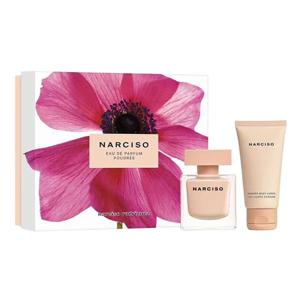 Set Nước Hoa Nữ Narciso Rodriguez Poudree EDP 50ml + Body Lotion 50ml