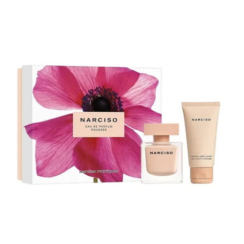 Set Nước Hoa Nữ Narciso Rodriguez Poudree EDP 50ml + Body Lotion 50ml