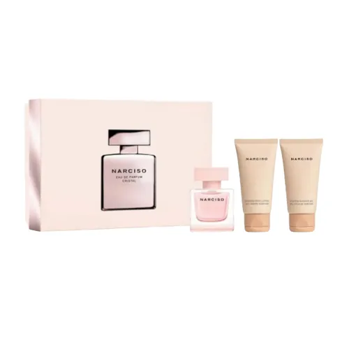 Set Nước Hoa Nữ Narciso Cristal Gift Set 3 Món (EDP 50ml + +Sữa Tắm 50ml + Body Lotion 50ml)