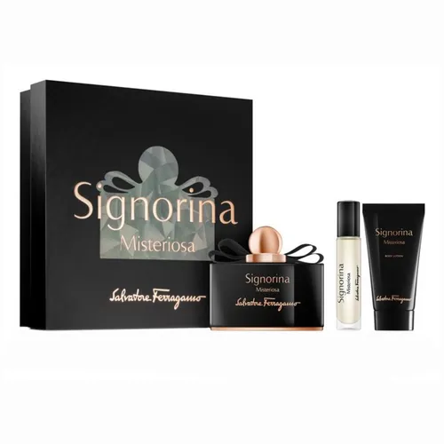 Set Nước Hoa Nữ Salvatore Ferragamo Signorina Misteriosa EDP (100ml + Mini 10ml + Lotion 50ml)