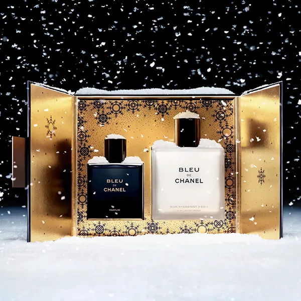 Set Nước Hoa Và Kem Dưỡng Ẩm Sau Khi Cạo Râu Chanel Bleu De Parfum 3-En-1 Moisturizer 2 Món (50ml + 90ml)