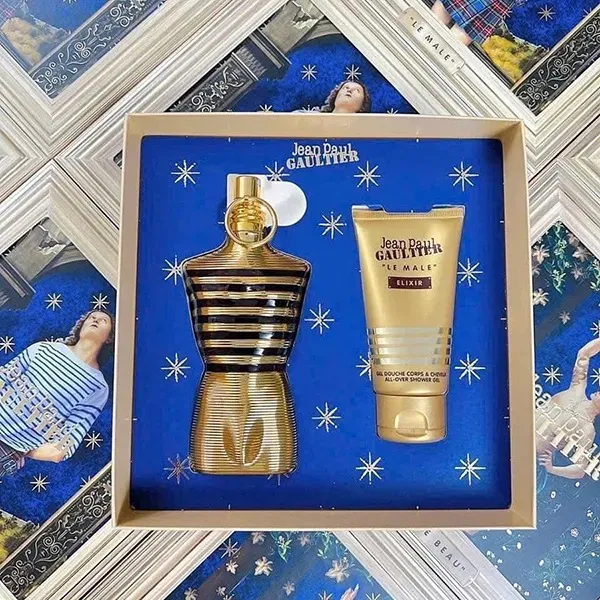 Set Nước Hoa Nam Jean Paul Gaultier Le Male Elixir EDPl Và Sữa Tắm Showergel
