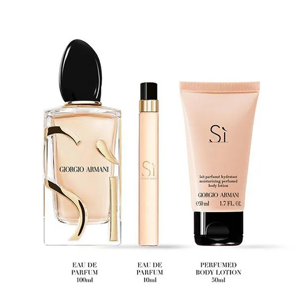 Set Nước Hoa Nữ Giorgio Armani Sì Intense EDP (100ml + 10ml) + Sữa Dưỡng Thể 50ml