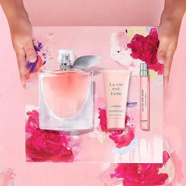 Set Nước Hoa Lancôme La Vie Est Belle EDP 100ml + 10ml Và Dưỡng Thể Body Cream 50ml