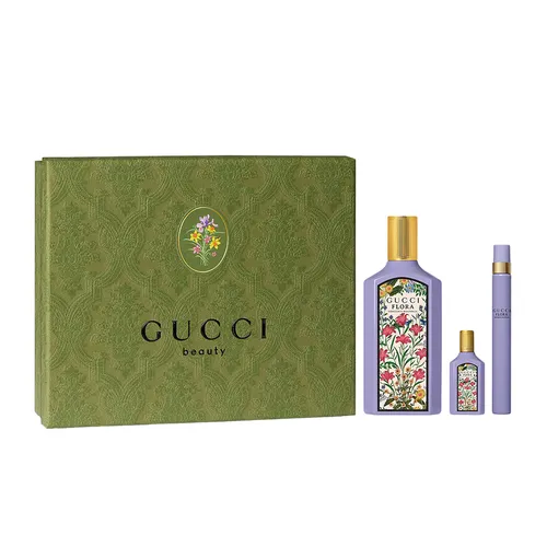 Set Nước Hoa Nữ Gucci Flora Gorgeous Magnolia EDP Gift Set 3 Món (100ml + 10ml + 5ml)