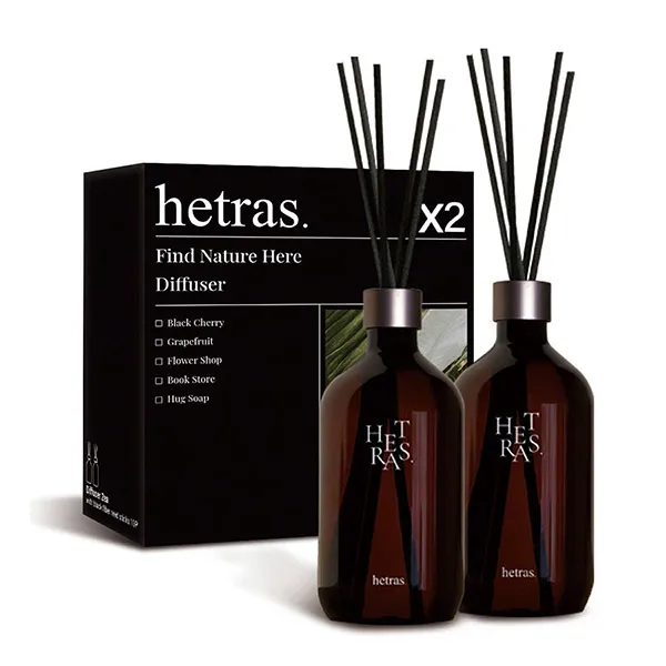 Set 2 Chai Tinh Dầu Nước Hoa Khuếch Tán Hương Thơm Hetras Mùi 02 Flower Shop (500ml x 2)