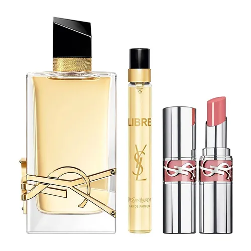 Set Nước Hoa Nữ YSL Yves Saint Laurent Libre EDP (90ml + 10ml) Duo With Mini Loveshine Lipstick Set 3 Món